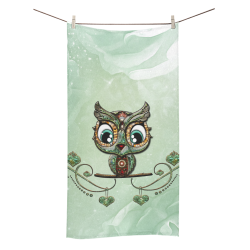 Cute little owl, diamonds Bath Towel 30"x56"