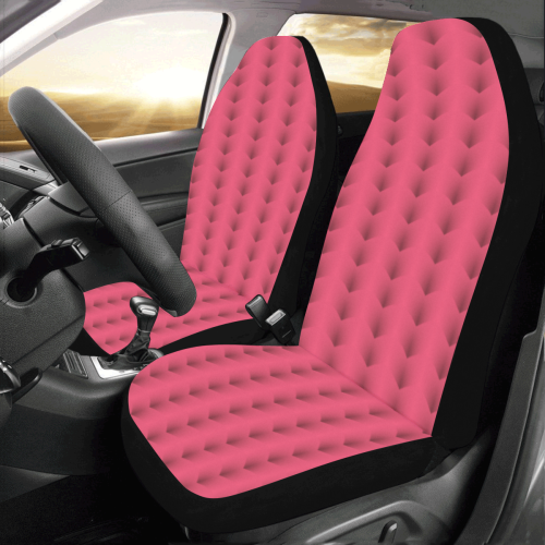 Nova Julia Neon Pink Ring Stalks Car Seat Covers (Set of 2)