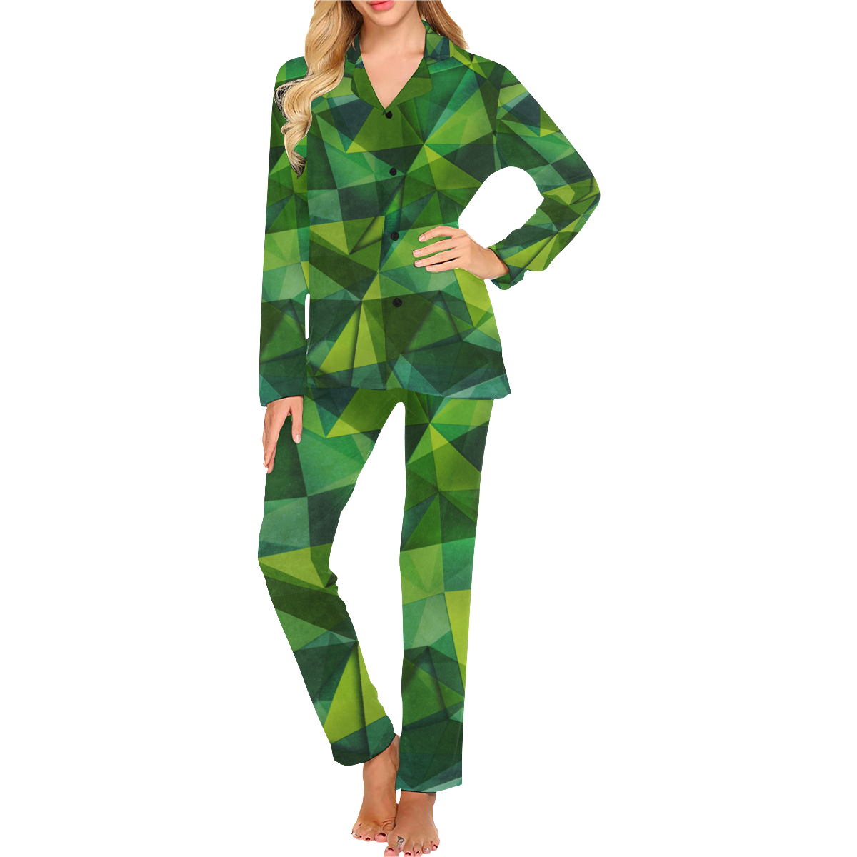 texture 2 Women's Long Pajama Set