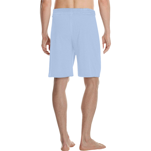 Rodger icy blue Men's All Over Print Casual Shorts (Model L23)