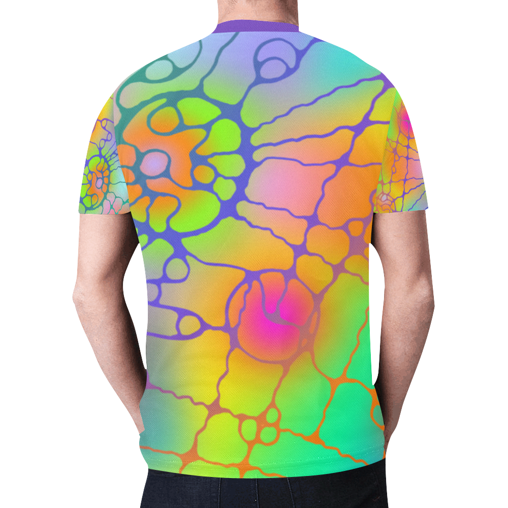 Spirit Healing Art - Neurographic 3 New All Over Print T-shirt for Men (Model T45)
