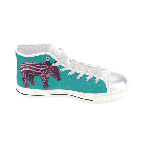 Baby Tapir Style Women's Classic High Top Canvas Shoes (Model 017)