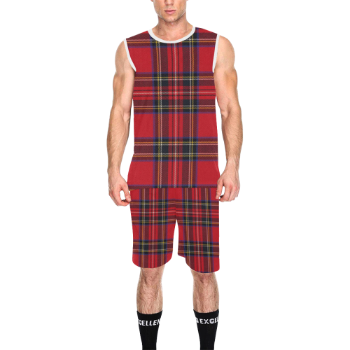 Royal Stewart tartan All Over Print Basketball Uniform
