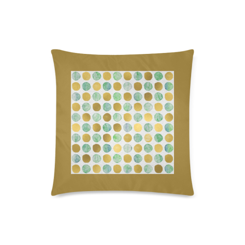 SPOTTING GOLD Custom Zippered Pillow Case 18"x18"(Twin Sides)