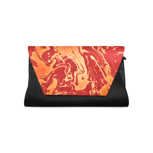Fire - red orange gold abstract swirls diy personalize Clutch Bag (Model 1630)