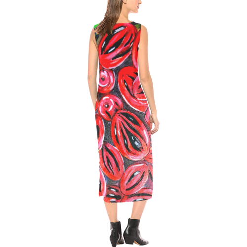 MANUSARTGND Phaedra Sleeveless Open Fork Long Dress (Model D08)