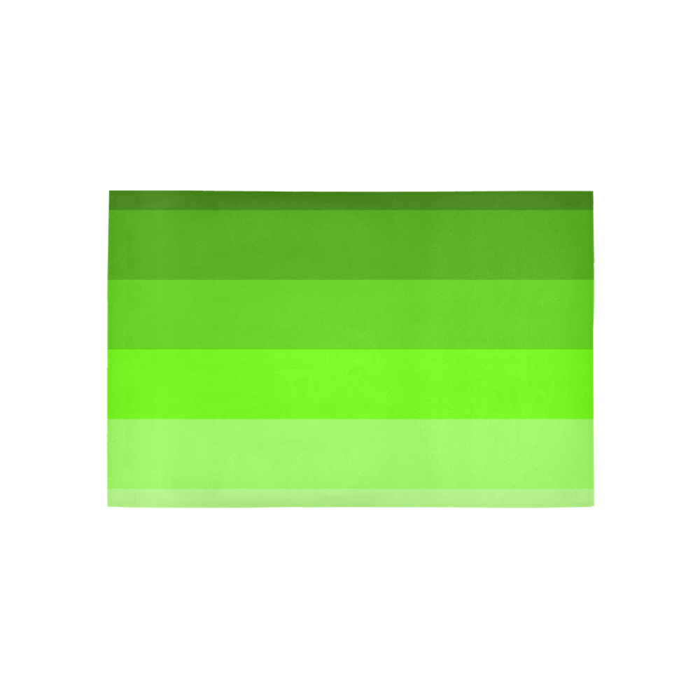 Green stripes Area Rug 5'x3'3''