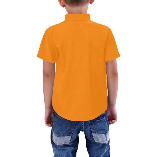 color UT orange Boys' All Over Print Short Sleeve Shirt (Model T59)