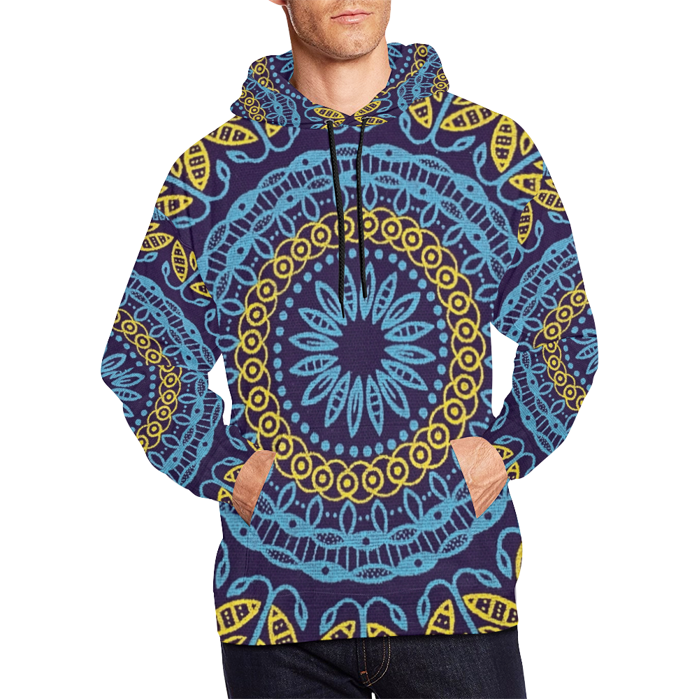 MANDALA PLANETS ALIGN All Over Print Hoodie for Men (USA Size) (Model H13)