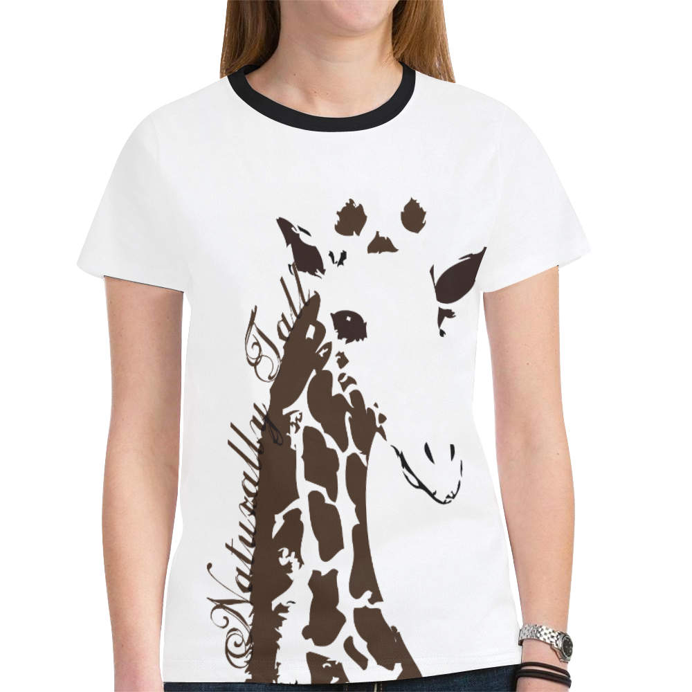 NT giraffe Tshirt New All Over Print T-shirt for Women (Model T45)