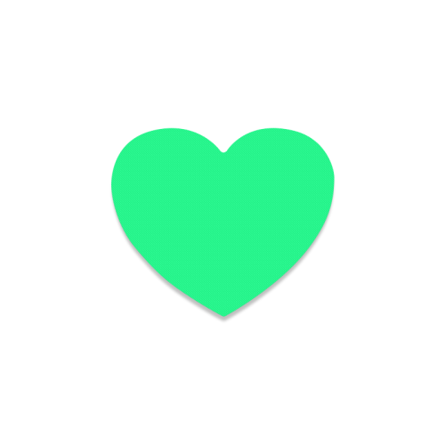 color spring green Heart Coaster