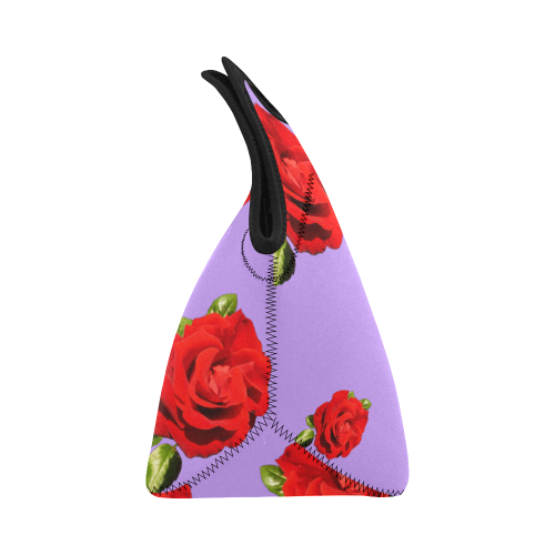 Fairlings Delight's Floral Luxury Collection- Red Rose Neoprene Lunch Bag/Small 53086b11 Neoprene Lunch Bag/Small (Model 1669)