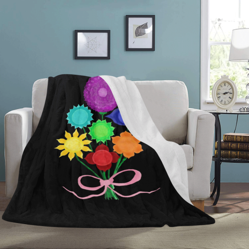 chakra bouquet Ultra-Soft Micro Fleece Blanket 60"x80"