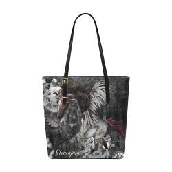 Aweswome steampunk horse with wings Euramerican Tote Bag/Small (Model 1655)