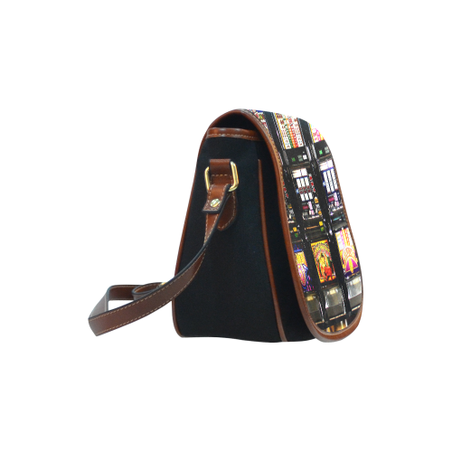 Lucky Slot Machines - Dream Machines Saddle Bag/Small (Model 1649)(Flap Customization)