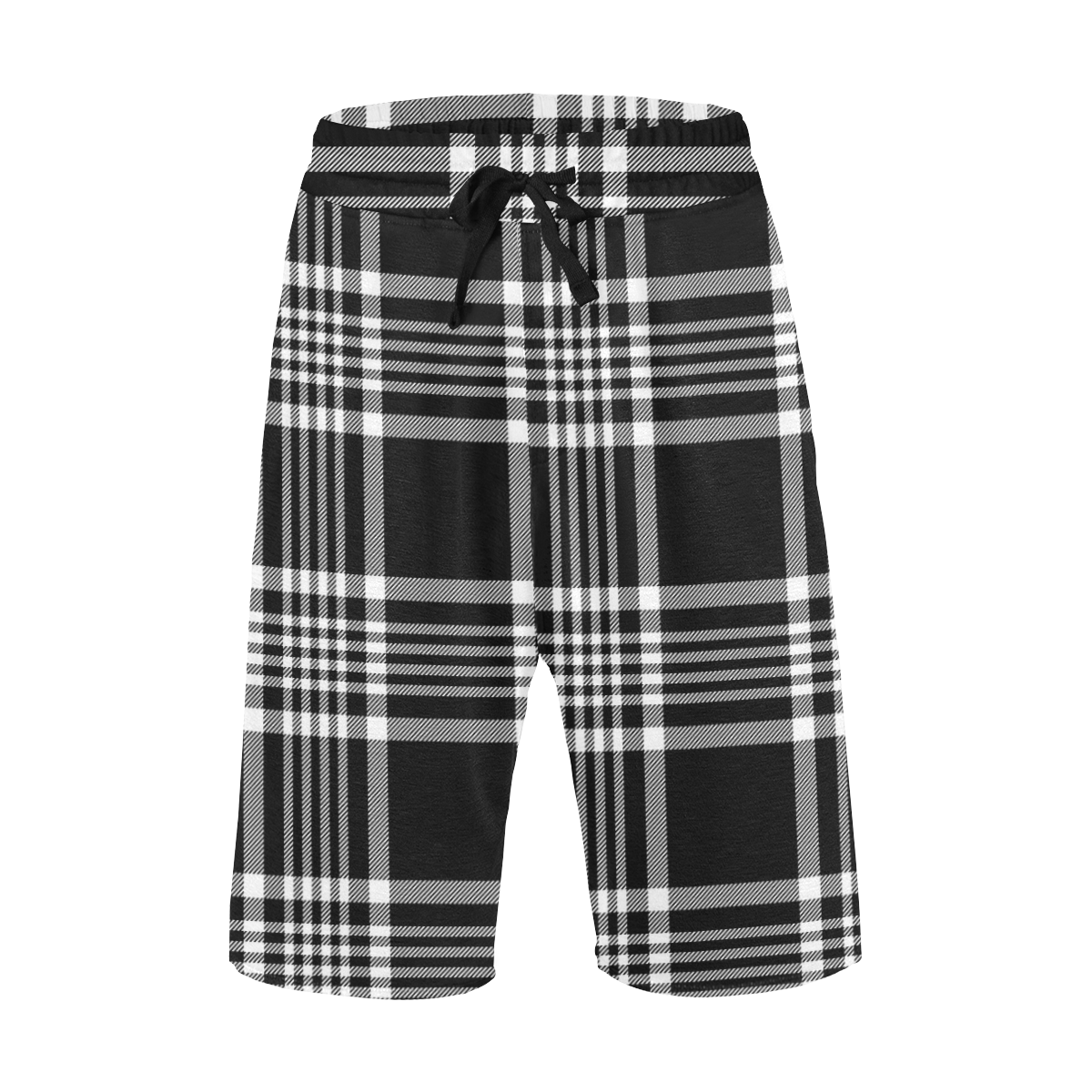 stripe bw Men's All Over Print Casual Shorts (Model L23)