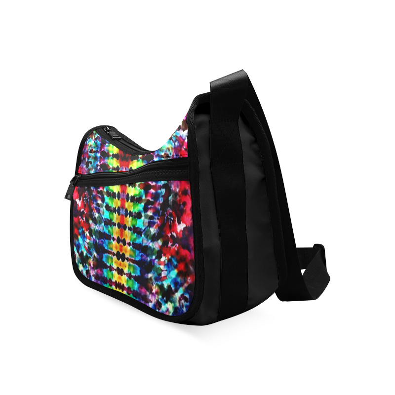 Rainbow Tie Dye Stripe Crossbody Bags (Model 1616)
