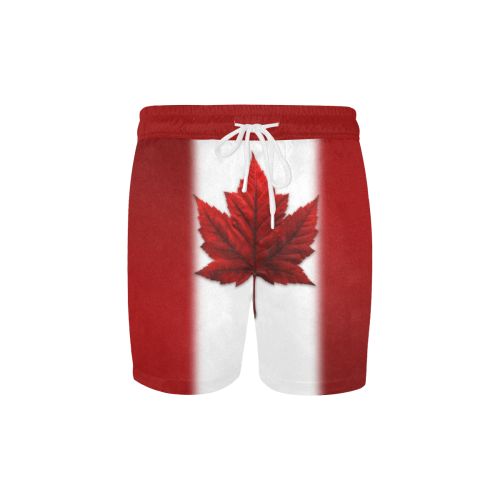 Canada Flag Shorts Canada Swim Trunks Men's Mid-Length Swim Shorts (Model L39)