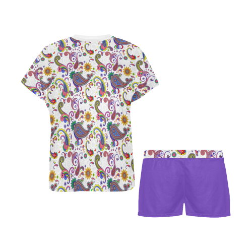 Bright paisley Women's Short Pajama Set