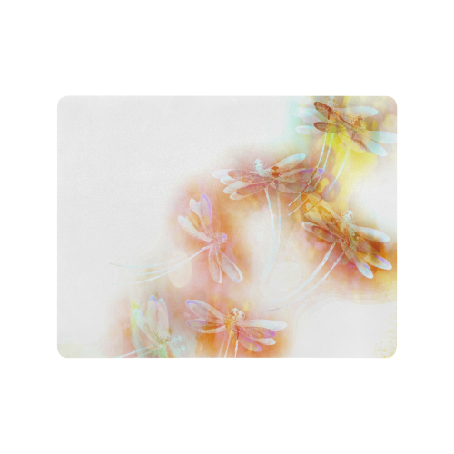 Watercolor dragonflies Mousepad 18"x14"