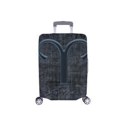 Astrology Zodiac Sign Aries in Grunge Style Luggage Cover/Small 18"-21"