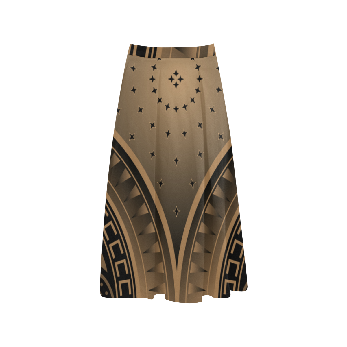 Horse War Shield (Brown) Aoede Crepe Skirt (Model D16)