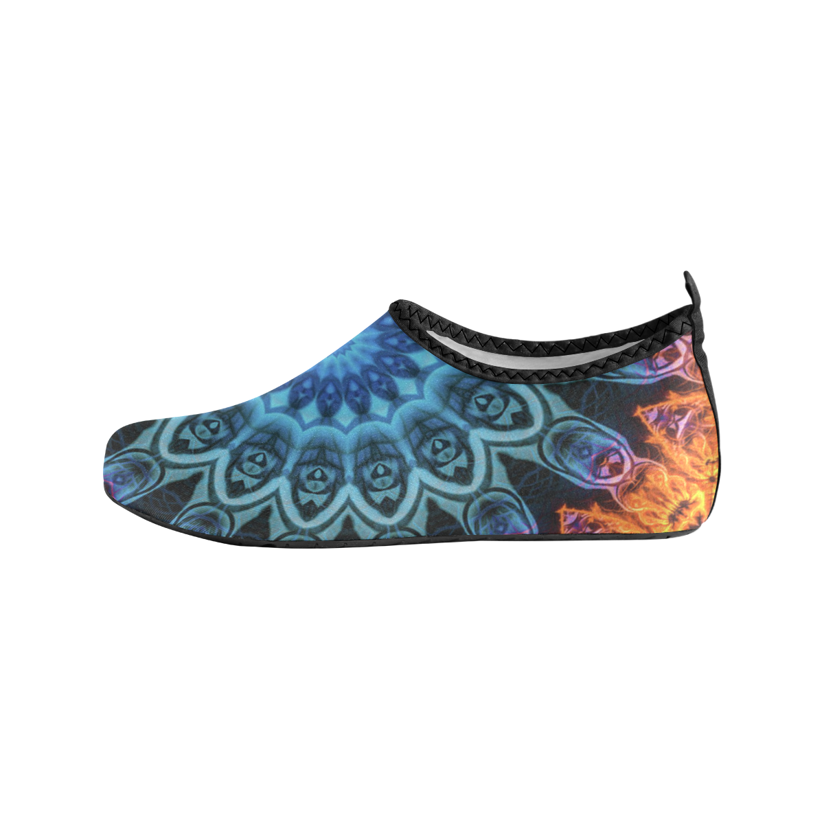 MANDALA SKY ON FIRE Women's Slip-On Water Shoes (Model 056)