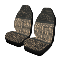 Exclusive Gold Black Python Car Seat Covers (Set of 2)