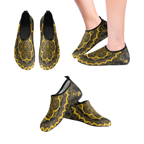 MANDALA SUNSHINE Kids' Slip-On Water Shoes (Model 056)