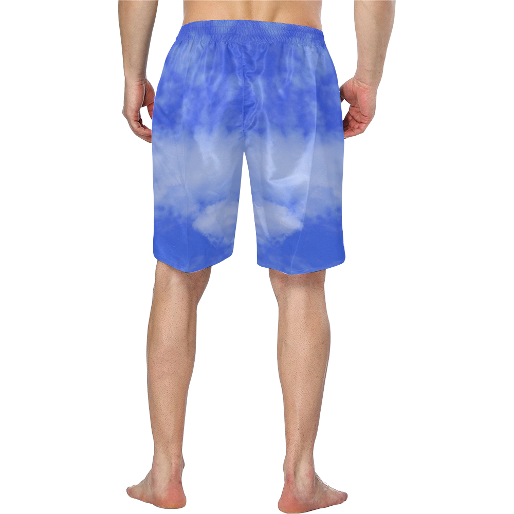 Blue Clouds Men's Swim Trunk/Large Size (Model L21)