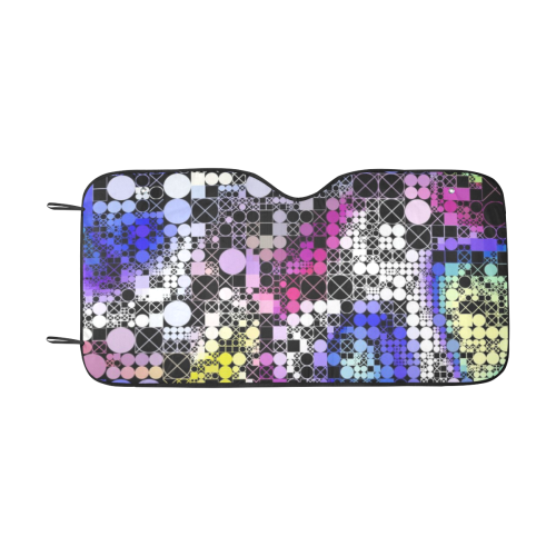 funny mix of shapes  by JamColors Car Sun Shade 55"x30"