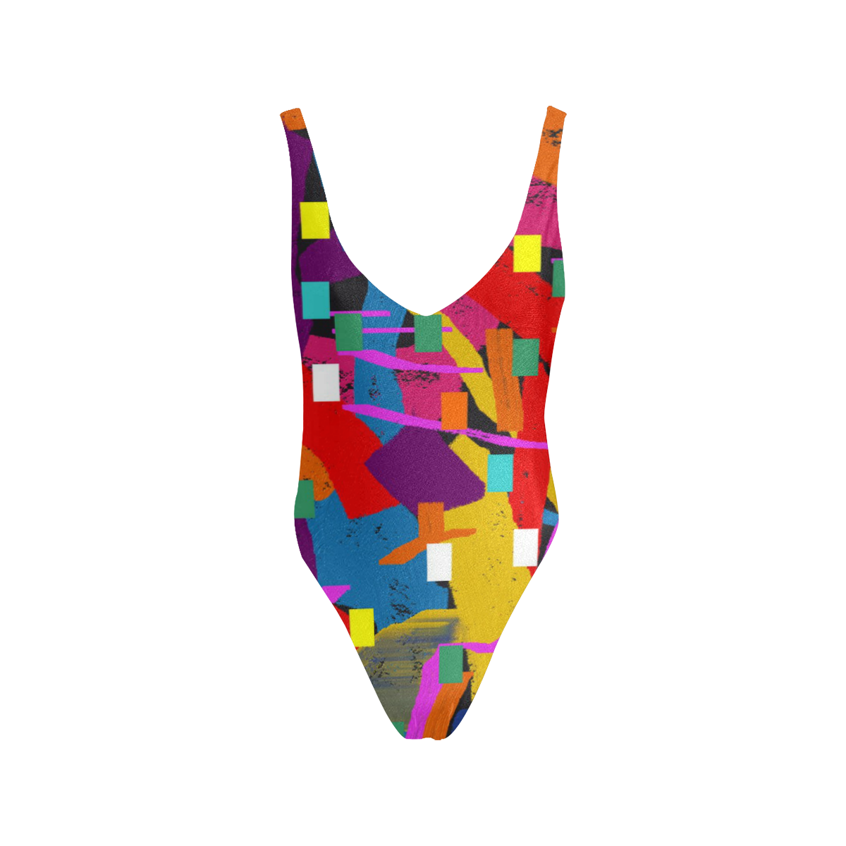 CONFETTI NIGHTS 2 Sexy Low Back One-Piece Swimsuit (Model S09)