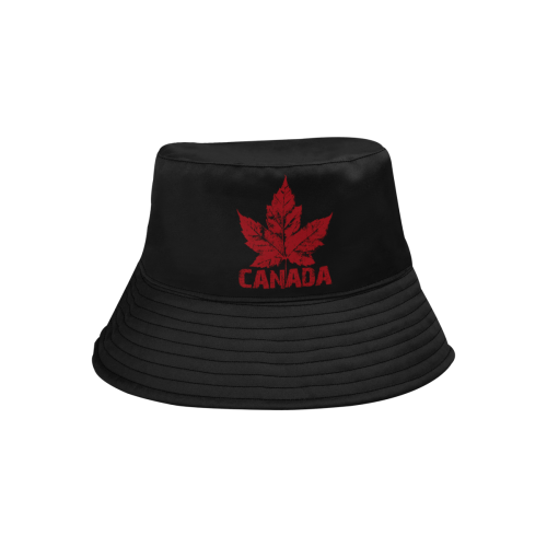 Canada Hats Retro Canada  Bucket Hats All Over Print Bucket Hat