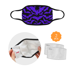 Purple bat mask Mouth Mask (2 Filters Included) (Non-medical Products)