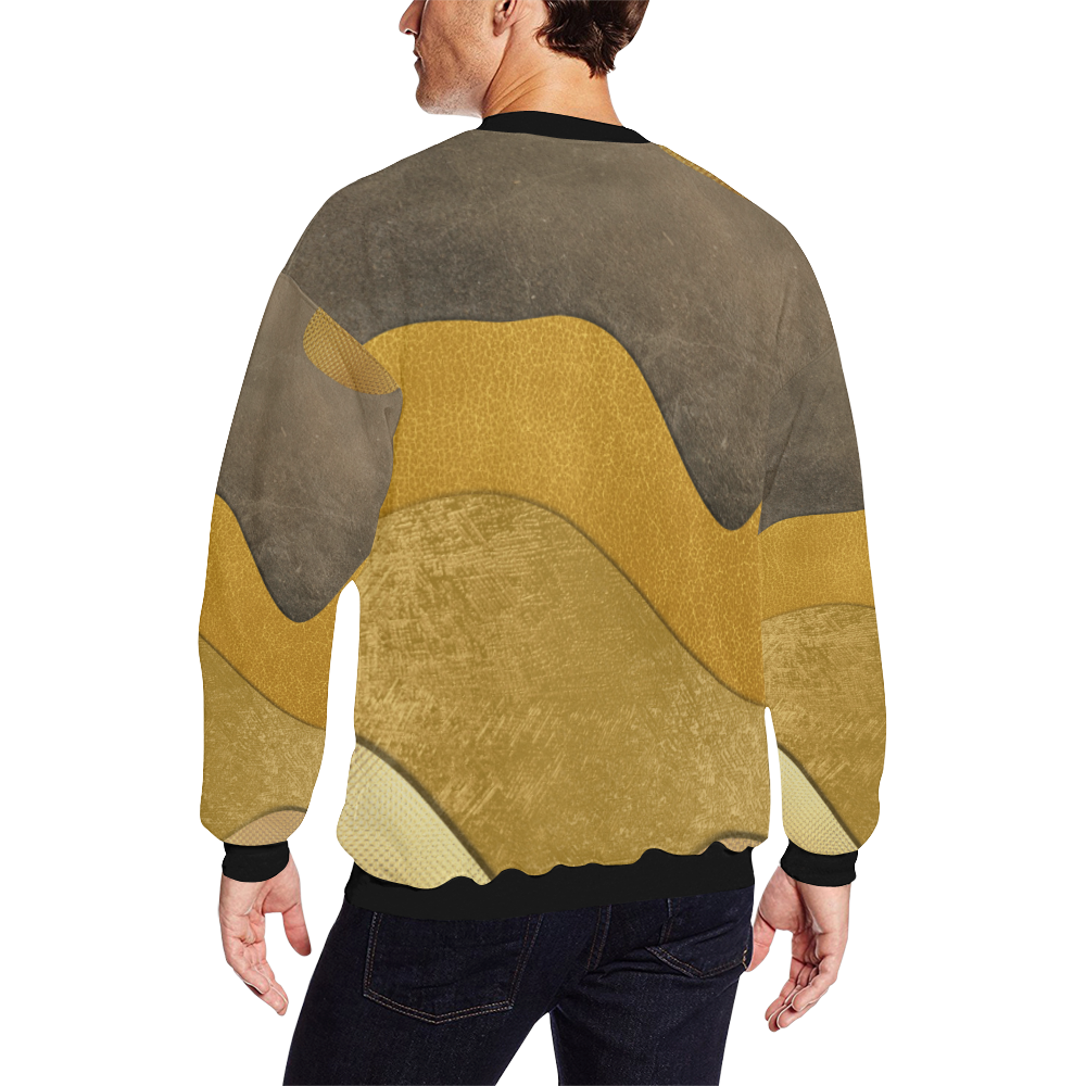 sun space #modern #art All Over Print Crewneck Sweatshirt for Men (Model H18)
