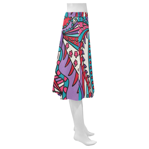 Tickled Mnemosyne Women's Crepe Skirt (Model D16)