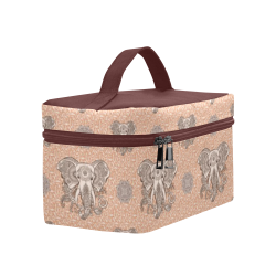 Ethnic Elephant Mandala Pattern Lunch Bag/Large (Model 1658)