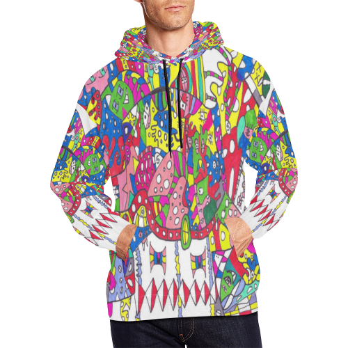 Trippy Trevor (Hand-drawn Trip)by trevor4ever All Over Print Hoodie for Men (USA Size) (Model H13)