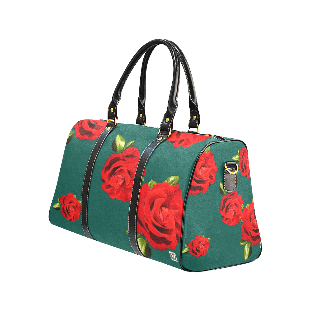 Fairlings Delight's Floral Luxury Collection- Red Rose Waterproof Travel Bag/Large 53086d15 New Waterproof Travel Bag/Large (Model 1639)