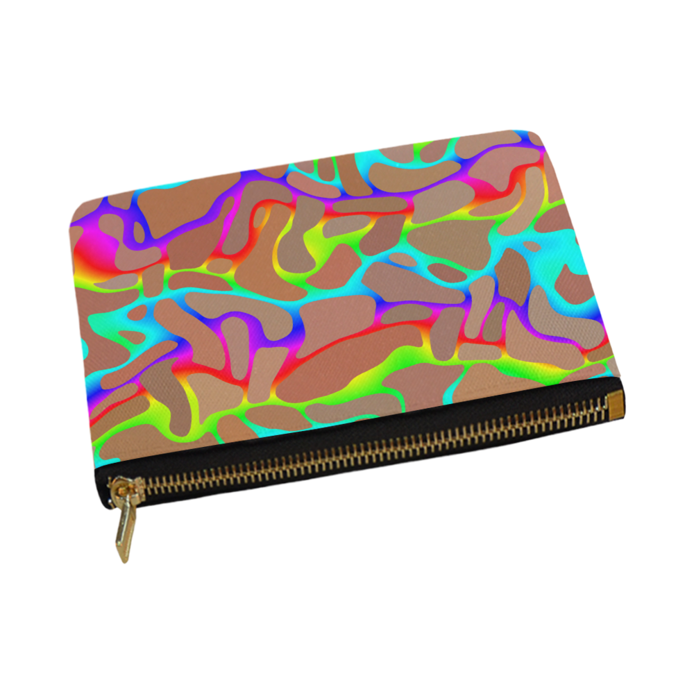 Colorful wavy shapes Carry-All Pouch 12.5''x8.5''