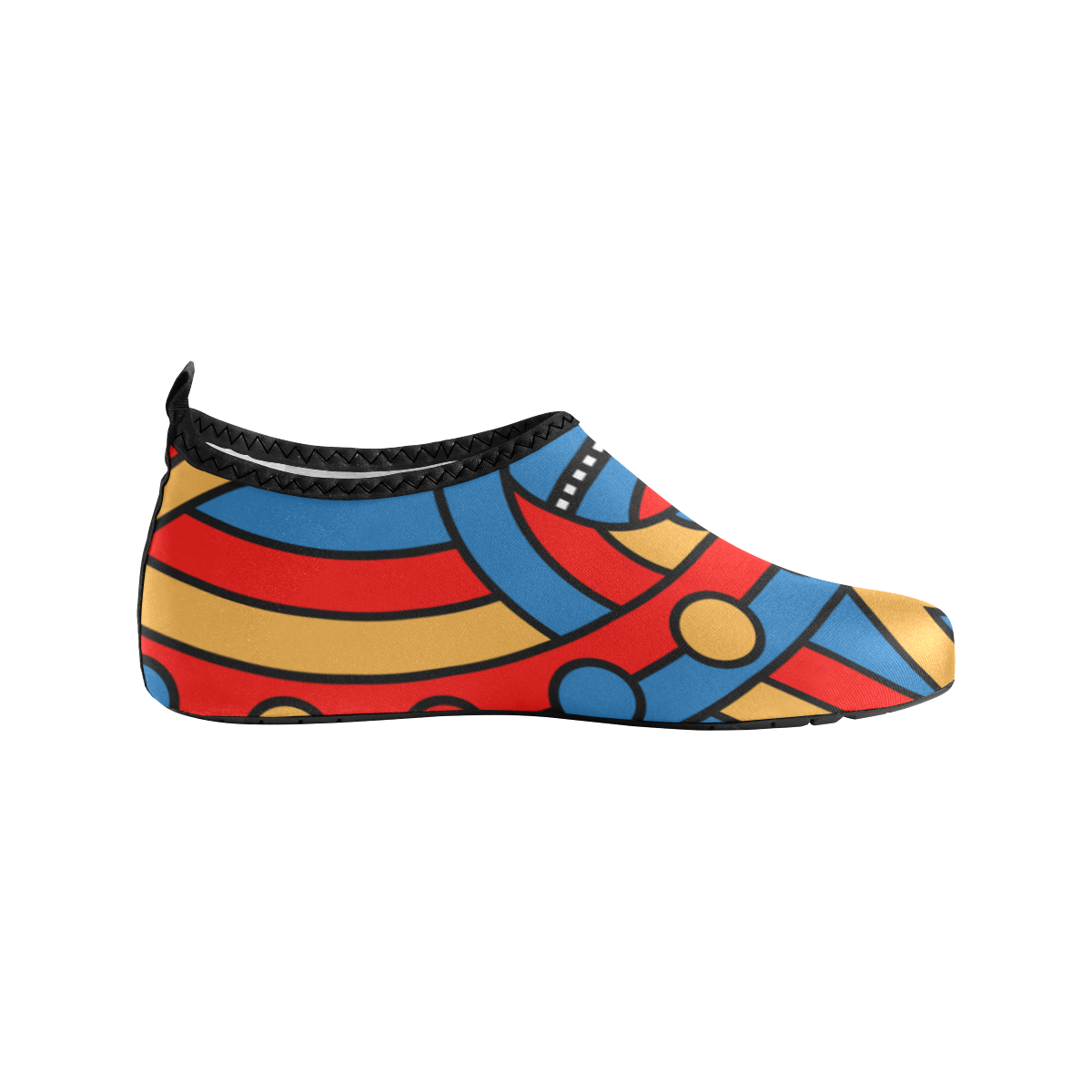 Aztec Maasai Lion Tribal Kids' Slip-On Water Shoes (Model 056)
