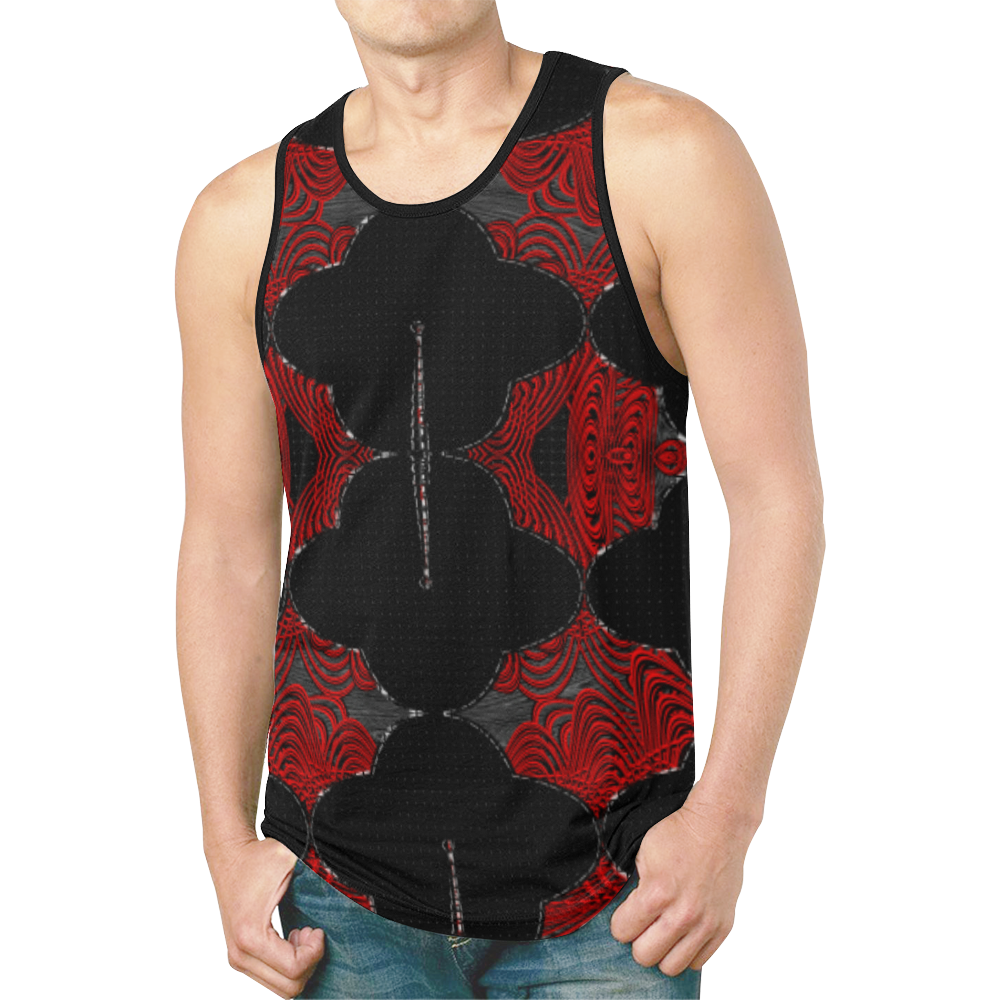 abstract_5500_2019_RBW_50h New All Over Print Tank Top for Men (Model T46)