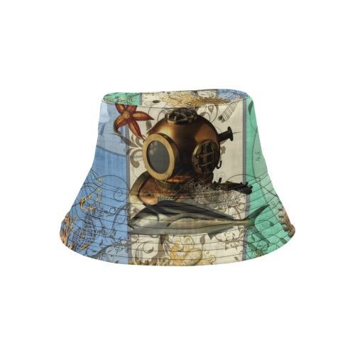 Nautical Steampunk All Over Print Bucket Hat