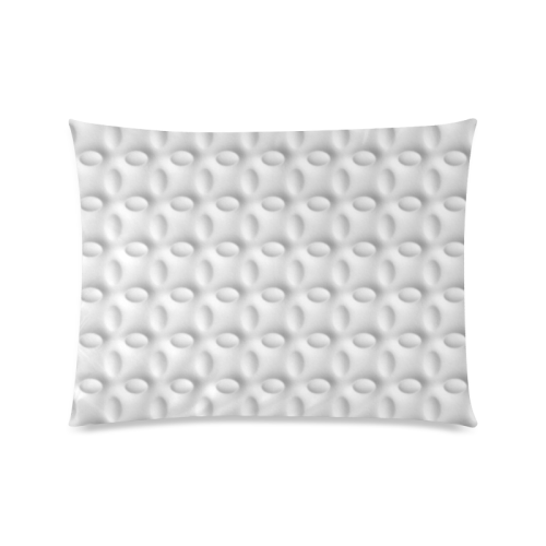 White ellipses embossed abstract Custom Picture Pillow Case 20"x26" (one side)