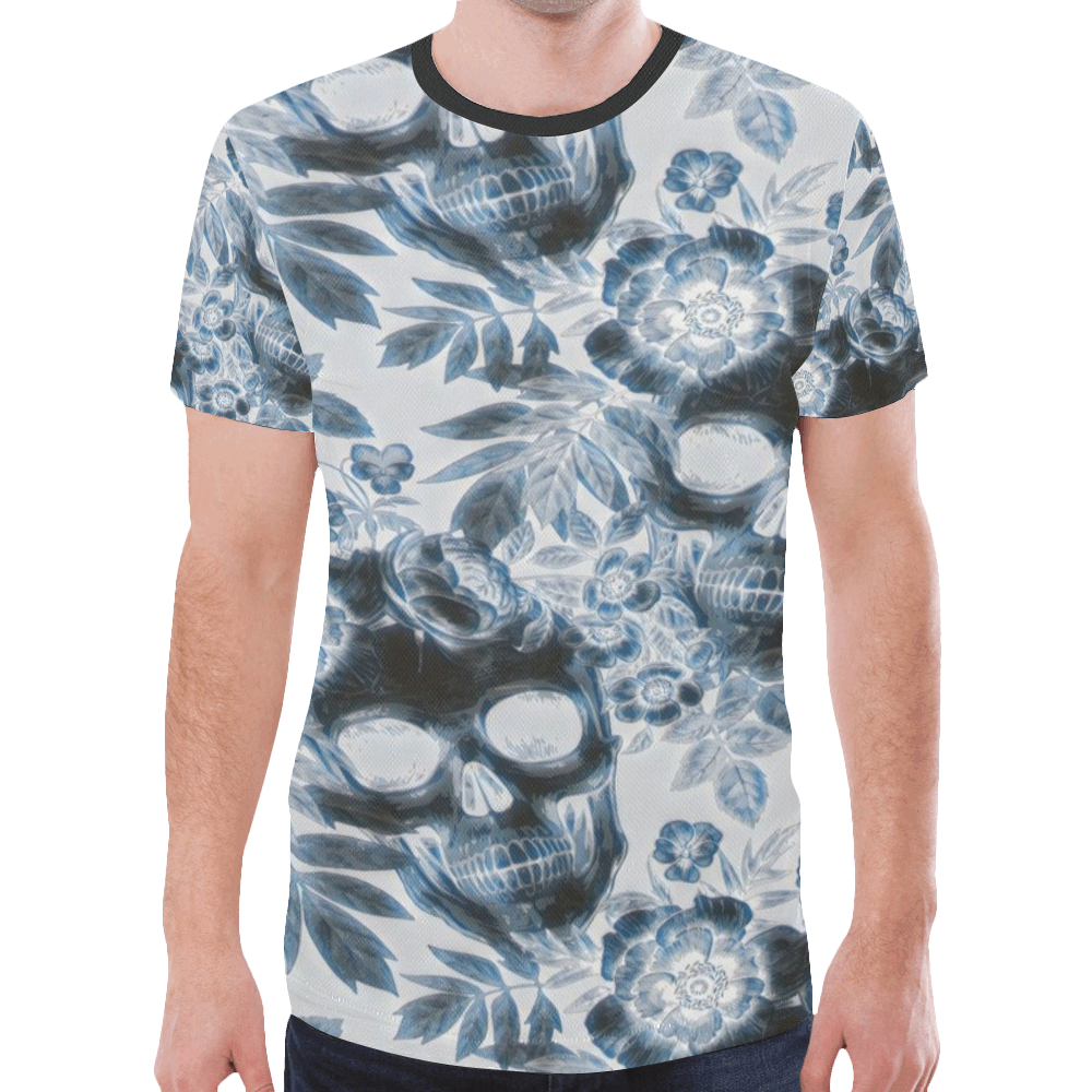 Woke Skulls Ghost Festival 240 New All Over Print T-shirt for Men (Model T45)