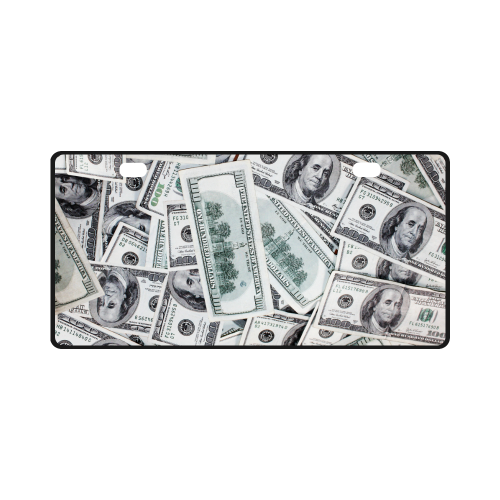 Cash Money / Hundred Dollar Bills License Plate