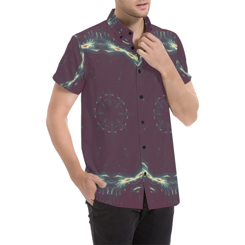 Mandala Sparks Men's All Over Print Short Sleeve Shirt (Model T53)