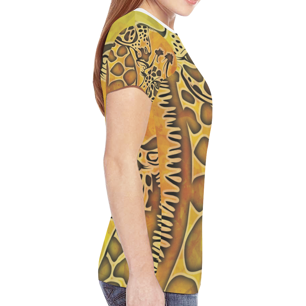 Safari-Life New All Over Print T-shirt for Women (Model T45)