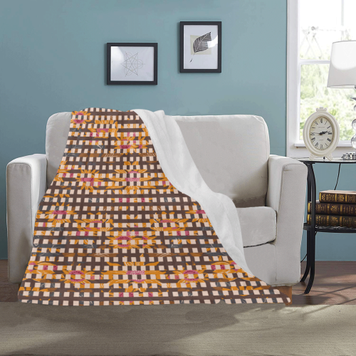 Fall is in the Air Plaid Ultra-Soft Micro Fleece Blanket 40"x50"