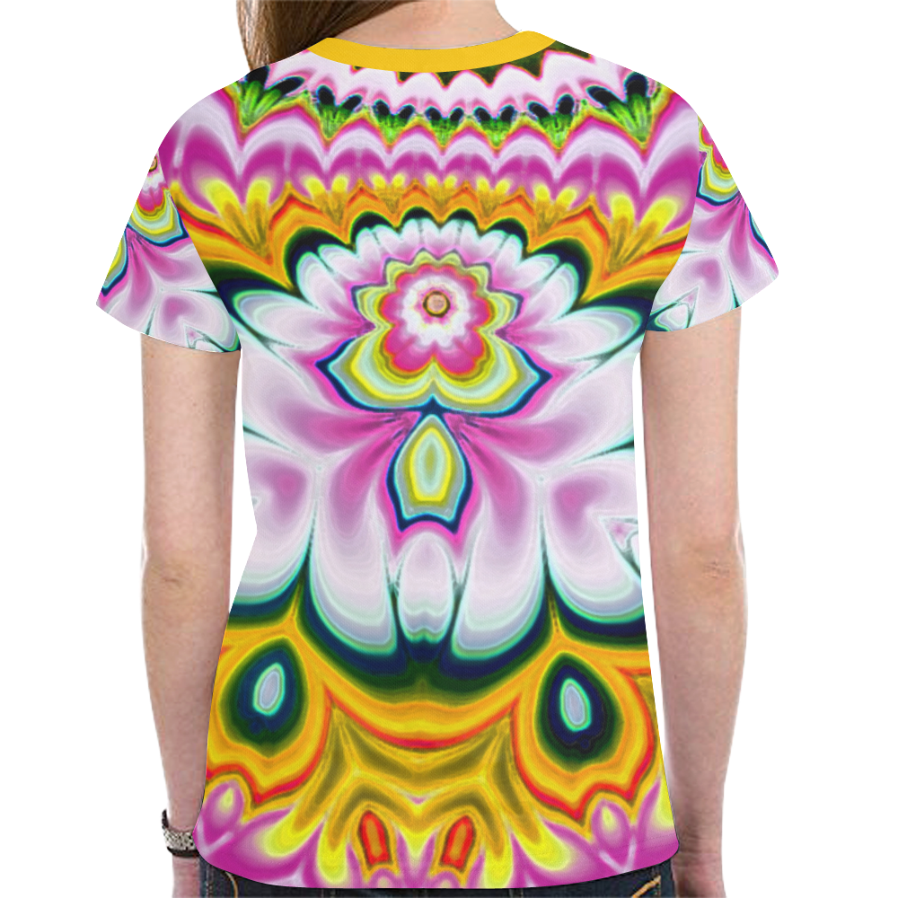 Floral sumer tee New All Over Print T-shirt for Women (Model T45)